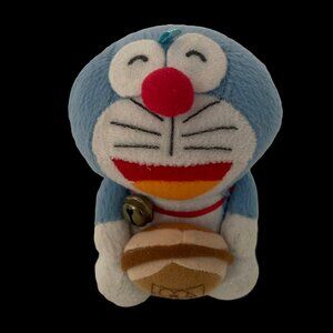 Doraemon plush with pancake and backpack